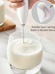 Electric Milk Frother, Milk Foam Maker, Milk Frother Whisk, Milk Steamer, Coffee Milk Frother, Milk Mixer - Multicolor - View 6