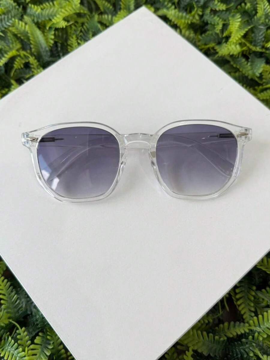Stylish Classic Rectangular Women's - Black and White - View 1