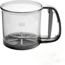 1个不锈钢面粉筛 - 细网烘焙工具，圣诞节必备，可轻松制作光滑面团和蛋糕糊，经久耐用，适用于厨房和餐厅，节日烹饪必备，现代厨房用具，持久耐用材质