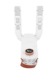 Secador de pies desodorizante, silencioso, de secado rápido, secador de zapatos a temperatura constante, ABS blanco plegable de 90 grados para uso doméstico - Blanco - Ver 1