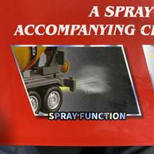 Juguete fricción camión recolector basura llantas goma saca humo, vehículo educativo divertido, limpieza ciudad, materiales resistencia alta, juego rol - Amarillo - Ver 5