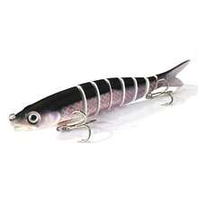 1pc 13.5cm 19g Sinking Multi-Jointed Fishing Lure, Bait For Trout, Bass, Saltwater Fishing, Realistic Swimbait Design, High-Quality Swimbait, Fishing Bait And Lures, Saltwater Fishing Lures, Swimbaits, Cool Fishing Lures, Soft Bait Fishing Lures - Multicolor - View 27