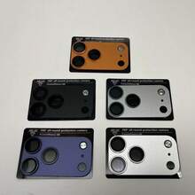 Miếng dán chuyển đổi ống kính tức thì tương thích với Apple 14/15/16 Pro/Promax, tương thích với 17 Pro/Promax, đèn flash được bịt kín, không thể sử dụng đèn flash, chân thực hơn, biến đổi hoàn toàn điện thoại trong vài giây, chuyển đổi liền mạch, dán nhanh chóng, cắt chính xác. Thích hợp sử dụng hàng ngày, văn phòng, nhà. Miếng dán bảo vệ ống kính điện thoại, chống nước, chống sốc, chống rơi, chống trầy xước. - trái cam - Xem 4