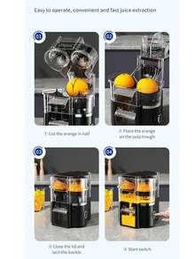 Akane 2-In-1 Electric Citrus Juicer, Suitable For Fast Juicing Of Oranges, Lemons, Limes And Grapefruits, Powerful Home Lemon Squeezer, Applicable For Kitchen And Daily Fresh Drinks, Built-In 2 Rechargeable 2000mAh Batteries - Multicolor - View 11