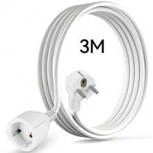 CILIA 1pc Schuko Extension Cord With 1 Socket (3m/5m/10m) - PVC - EU Power Cable - EU E Type Plug(220-240V) - View 12