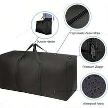 Extra Large Storage Bags With Zippers, Space Saving Portable Tote Bags With Handle For Clothes, Durable Moving Supplies, Oversized Organizers For Trav, Home Decor, Room Decor, Household Covers, Household Essentials, Back-To-School Supplies - Multicolor - View 6