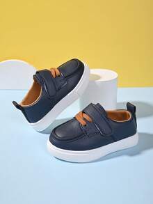 Toddler Soft Sole Shoes, New Spring/Autumn Infant Shoes, 1-3 Years Old Boys/Girls British Style Leather Shoes, Breathable - Royal Blue - View 2