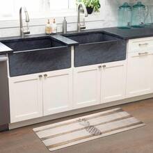 SoHome Cozy Living AntiFatigue Kitchen Mat Kitchen Mats Rug for Floor Farmhouse ThemedNon Slip Stain Resistant Easy Clean 1 2 Inch Thick Comfort Chef Mat 18" x 55" Pineapple - Piña - Ver 2