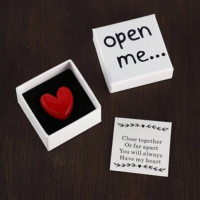 Resin Heart Open Me Surprise Gift Box With I Love You Message Card – Perfect For Birthdays, Weddings, Anniversaries, Valentine's Day, And Special Occasions