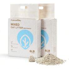 FUKUMARU Tofu Cat Litter, 12lb Clumping Litter For Cats, Mixed Corn Pellets, Dust- And Easy Clumping, Odour Control, Flushable, Low Residue - Hương thơm của trà trắng - Xem 12