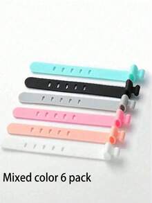 5-Hole Anti-Lost Earphone Organizer, Data Cable & Charger Cord Organizer, Creative Cable Management Clip - Multicolor - View 9