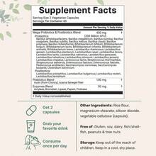 Micro Ingredient Mega Probiotics 200 Billion CFU, 120 Veggie Capsules, Free Shipping, Loss Weight, Weight Loss Products - No flavor - 查看 2