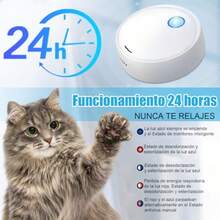 Eliminador de Olores de Ozono para Mascotas Purificador Inteligente de Aire Con Luz Nocturna. Desodorizador de Arena para Gatos para Olores Fuertes de los Excrementos de Mascotas Inodoro - como en la foto - Ver 7