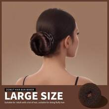 4 piezas Juego de moldeadores de moño con moldeadores de moño extra grandes, grandes, medianos y pequeños, 20 piezas de horquillas grandes de color crema, esenciales para volver a la escuela, viajes y vacaciones, accesorios para el cabello, rizadores, cepillo para cabello rizado, rulos, productos para cabello rizado - Multicolor - Ver 10