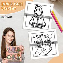 GDTME 1 Pc Children's Coloring Book "Cozy Seasons": Bold And Simple Pattern Coloring Book, Suitable For Adults, Adorable Painting Book, Perfect Gift For Christmas, Halloween And Birthday - Coloring Cozy Scenes, Stress Relief: Suitable For Friends Who Enjoy Coloring (Coloring Cozy Spaces) - COZY SEASON - View 3