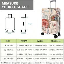 TYUI Travel Luggage Cover Suitcase Protector Fits 18-32 Inch Wheel Covers PatternedTravel Related Items Flower Luggage Protector Elastic L - A5 - 查看 6