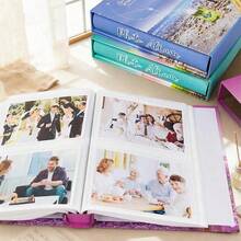 1 Pc Exquisite Boxed Photo Album Can Hold 200 6-Inch Photos. It Features A Large Capacity Design And A Drawer-Style Protective Case, Making It A Universal Gift For Festivals - Multicolor - View 8