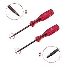 TriWing And Screwdriver Set For NSwitch Switch 2 Switch O GBA NDS DSL Dsi 3DS XL   Controller Set Of 2 - Red - View 2