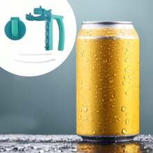 Generic Tapa y soporte para latas de refresco, soporte para latas de bebidas con asa, tapas portátiles con para de 12 para clubes, hogares, jugos, Azul - Verde - Ver 11
