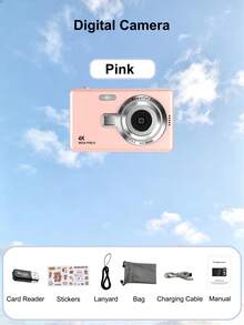 1 pièce Appareil photo numérique Q12 50 millions de pixels, écran 2,4 pouces, appareil photo rechargeable, CCD et modes de filtre multiples. Appareil photo numérique portable anti-vibration et à zoom intelligent pour l'extérieur (sans carte mémoire) - Appareil photo - Voir 18