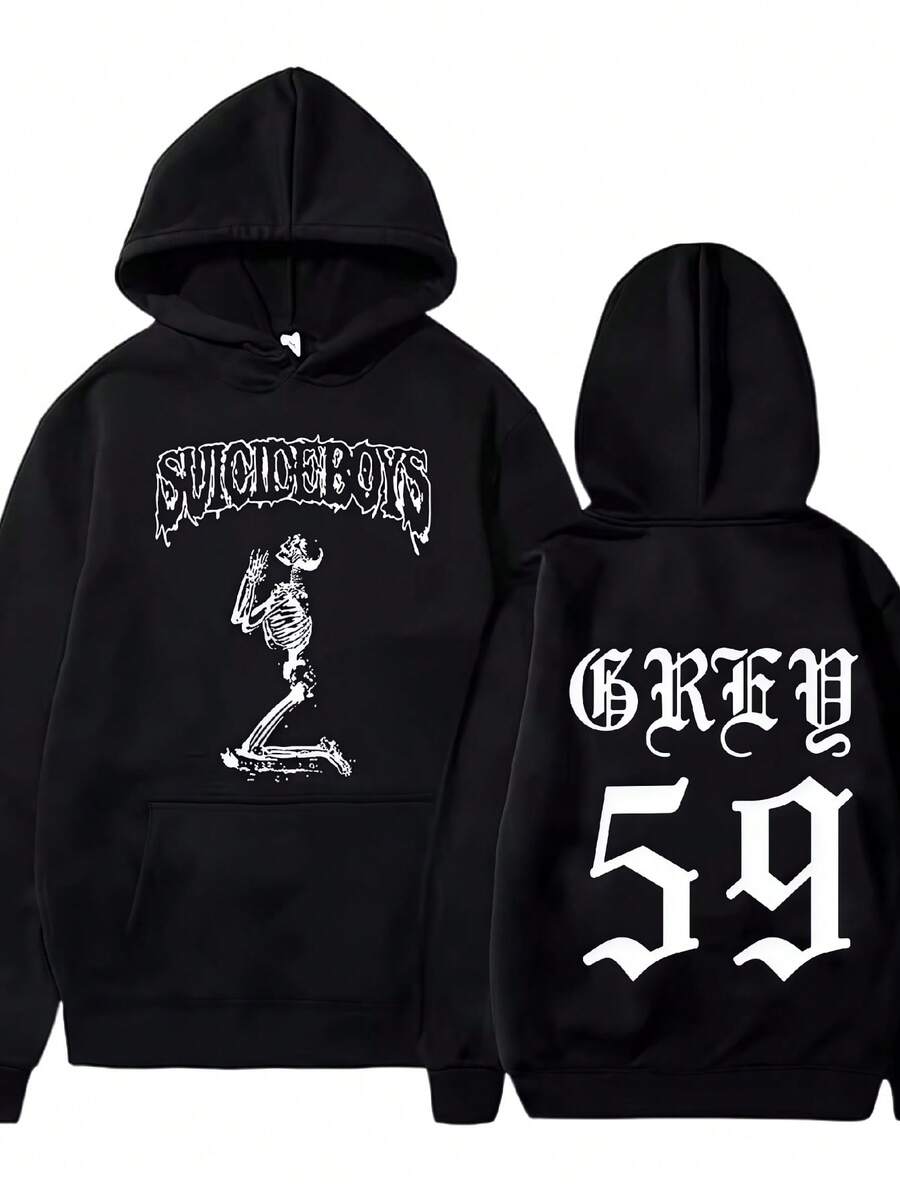 2025 Autumn_Winter New Suicideboyss G59 Hoodie Suicideboy Muisc Hoodie Casual Fashion Hoodie Daily Street Warm Hoodie - Black - View 1
