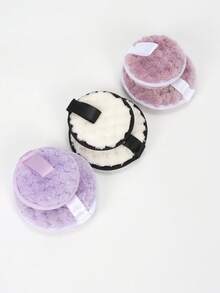 2片装可重复使用柔软卸妆棉，可机洗，适用于洗脸、卸妆，适合所有肤质 - 彩色 - 查看 8