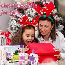 2pcs :Unicorn Walkie Talkies Toys For Girls And Boys,Birthday Gifts For 3+ Years Old, Camping Outdoor Games,Christmas Stocking Stuffers For Girls Kids,Interactive Role-Playing Toy