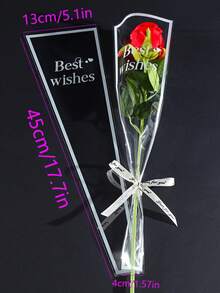 50pcs/Pack Gift Flower Packaging Bags, Holiday Bouquet Bags, Distribution Bags, Gift Wrapping Bags, Christmas Party Supplies, Wedding Party Supplies - Multicolor - View 4