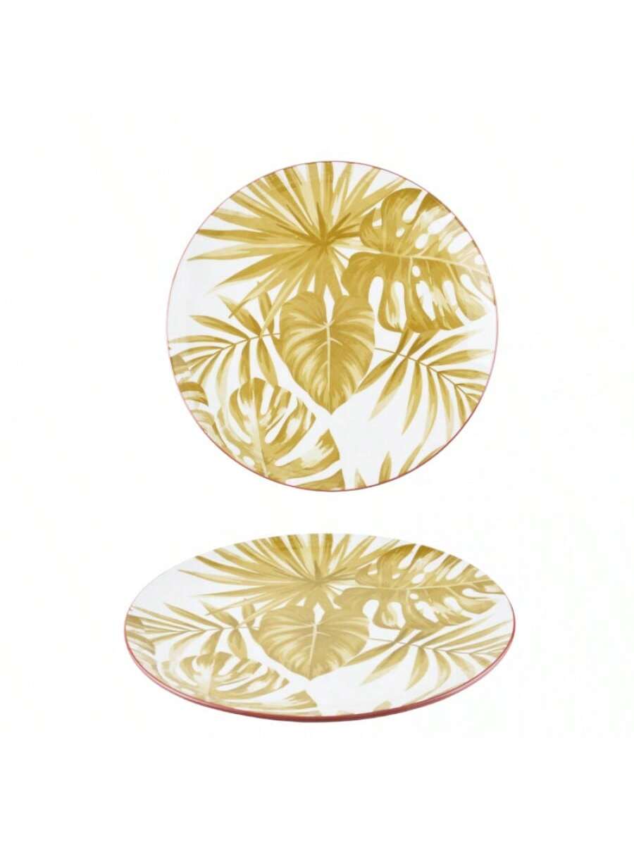 Plato de Cerámica “Luz de Luna”, 26.5 cm, Diseño Elegante y Resistente