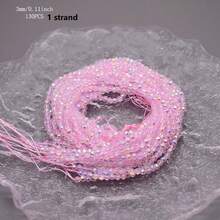 3mm 1strand 130pcs Natural Stone Round Faceted Spinel Cut Multicolor Glass Beads For Jewelry Making DIY Necklace Bracelet - 3x3mm Colored Glass Beads - View 18