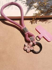 1条精美手工花卉挂绳，短款手机挂绳，腕带，钥匙扣，USB收纳袋 - 彩色 - 查看 13