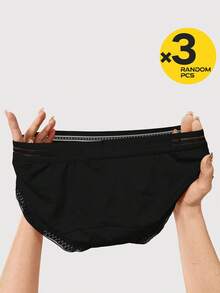 3-Pack Men's Sexy Triangle Briefs (Random Colors) - Comfortable Breathable Fabric, High Elasticity, Ideal For Casual Wear, Outdoor Sports & Indoor Fitness - 隨機3 - 查看 3