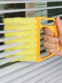 1 Piece Of Blinds Air Conditioning Gap Brush Detachable And Washable Window Cleaner Exhaust Fan Dust Removal Detergent-Free Edge Seam Brush Detachable - Màu vàng - Xem 11