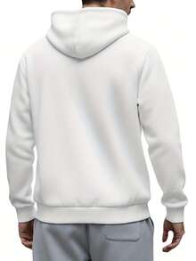 Sudadera con capucha para hombres, pato comiendo papas fritas, olvídate de sentimientos, alimentame con papas fritas, sudadera con estampado, ropa casual de otoño e invierno para el día a día y moda deportiva, regalo - Blanco - Ver 2