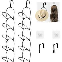 7/14PCS Hat & Wig Hanger Stand Organizer For Multiple Wigs, Wig Holder, Space Saving Storage Rack For Hat, Tie, Scarf - Multicolor - View 13