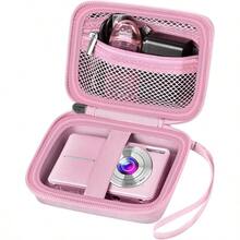 TYUI Digital Camera Case Compatible With VAHOIALD FHD 1080P/ For CAMKORY Digital Point And Shoot/For KODAK PIXPRO FZ45-BK 16MP Vlogging/For IWEUKJLO/For Nsoela Holder For SD Card More- Pink Box Only - 粉色 - 查看 1