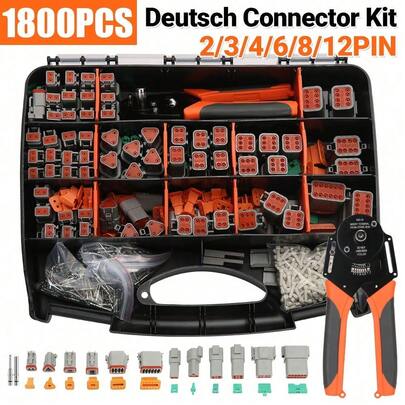 1800PCS Deutsch Connector Kit DT Plug Tool Repair Automotive Marine Waterrproof