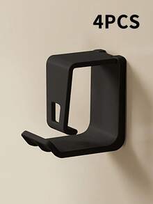 2/4pcs Adjustable Plastic Basin Hanger - No-Drill Wall Mount Storage Rack For Kitchen & Bathroom, Contemporary Style, Utility Hooks Adjustable Washbasin Hook, Wall-Mounted Washbasin Hook For Home Bathroom - Multicolor - View 14