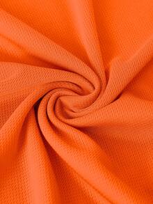 Women's Sleeveless Crew Neck Sports Top, Comfortable, Fitted, Lightweight, Breathable, Suitable For Daily Wear, Yoga, Fitness, Running, Multi-Scenario - Orange - View 12