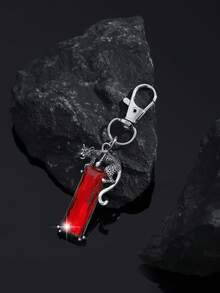 1pc Fashionable Retro European & American Cheetah Animal Keychain Pendant, Suitable For Men's Car Keys, Bags, Decoration And Gifts - Multicolor - View 6