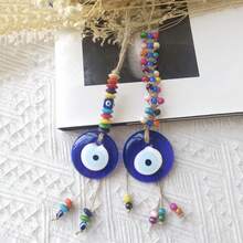 Bohemian Blue Eye Charm - Handcrafted Evil Eye Pendant, Amulet For Protection, Stylish Wall & Car Decor, Elegant Gift With Multiple Designs, Perfect For Bags & Home Decoration