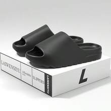 Unisex Simple Slippers For Summer Outdoor Wear, Indoor Home Massage Bathroom Non-Slip Odor-Resistant EVA Couple Sandals