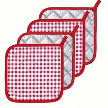 1/2/4pcs Double Layer Thick Multifunctional Polyester Placemats, Heat Resistant, Machine Washable, Non-Wrinkle, Heat & Slip Resistant, Suitable For Kitchen/Dining Room/Coffee Table - Multicolor - View 20