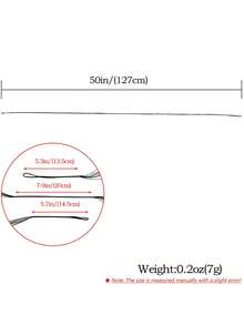 1pc Outdoor Hunting Archery Equipment Nylon Bow String, Recurve Bow Traditional Bow Arrow Straight Pull Bow String Tire Line, Bow And Arrow Shooting Equipment, Suitable For Outdoor Hunting, Shooting Training And Other Activities, High Quality Woven Structure Bow String That Is Not Easy To Damage - Black - View 2