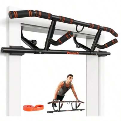 Pull Up Bar: Sportneer Chin Up Bar With Folding Handle Strength Training Pull-Up Bars Doorway Multi-Grip Upper Body Trainer 200kg Capacity For Home Gym