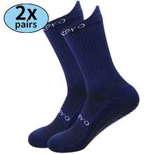 2双篮球训练袜，吸湿排汗中筒袜 - 彩色 - 查看 12