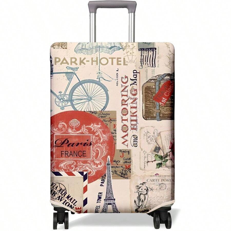 TYUI Travel Luggage Cover Suitcase Protector Fits 18-32 Inch Wheel Covers PatternedTravel Related Items Flower Luggage Protector Elastic L - A5 - 查看 1