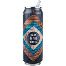 Termo de Acero Inoxidable | 700 ml | Diseño Neg GLT | Vaso Térmico con Popote | Para Bebidas Calientes o Frías | Negro| Running Decora(Roots) - Multicolor - Ver 1