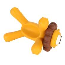 Mordedores para bebés con forma de león, lavables, de silicona suave. Juguetes masticables para bebés recién nacidos, para el entrenamiento de la motricidad oral - Amarillo - Ver 7