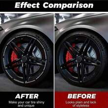 5pcs Shiny Rhinestone Crystal Car Tire Wheel Hub Stickers, Car Safety Warning Stripes, Wheel Rim Decorative Stickers, Women Car Accessories - one-size - View 7